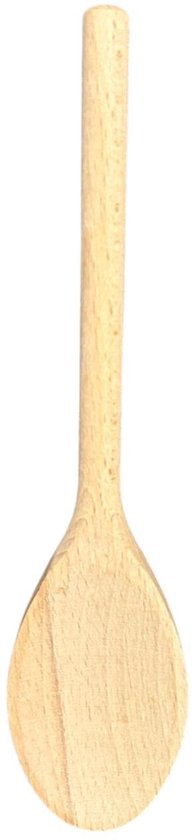 Houten lepel - pollepel - kooklepel - ovaal - set van 3 stuks - 25/30/35 cm - beukenhout