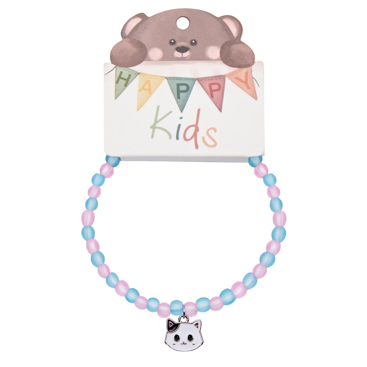 Bransoletka z koralikami HCA Crystals by HCA Happy Kids Cat