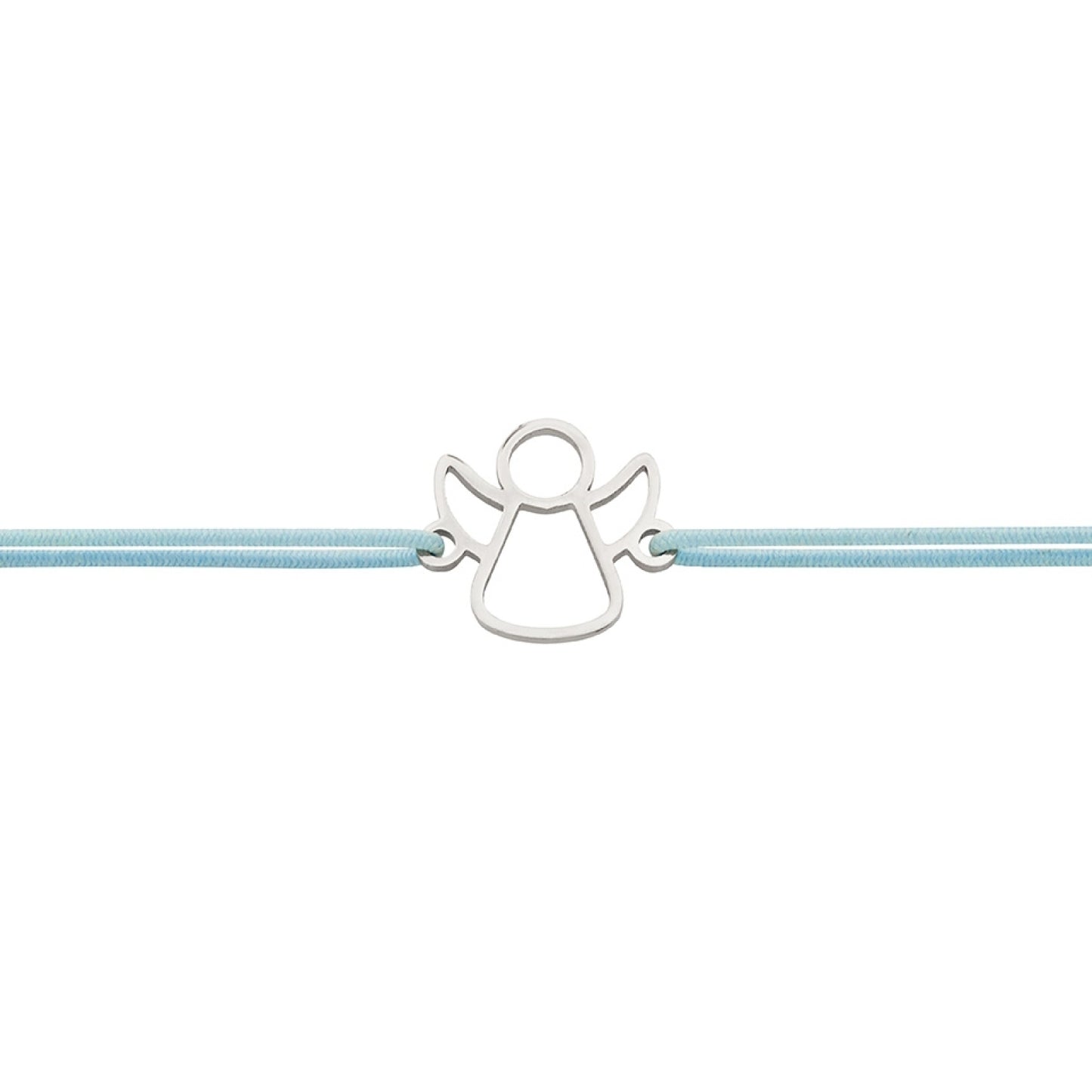 Wenskaart met armband-Little Companion-Engel-Roestvrij staal