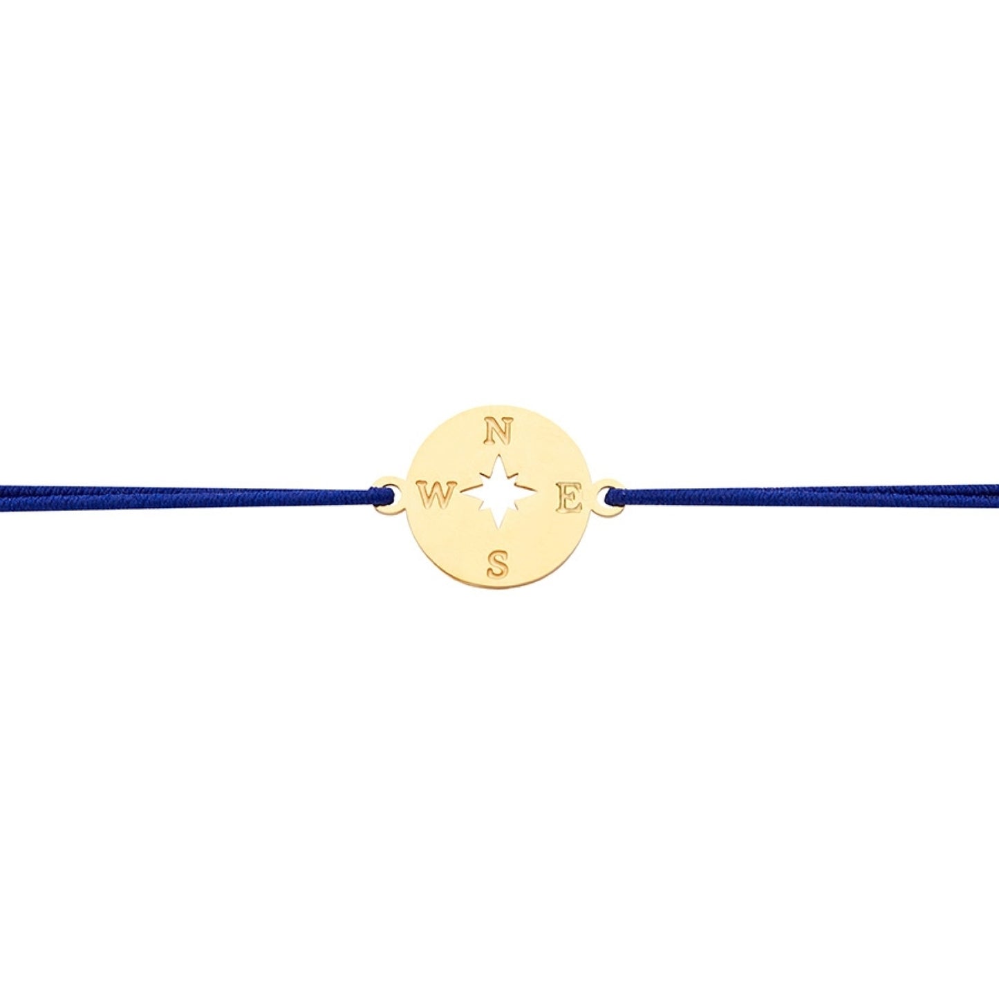 Wenskaart met armband-Little Companion-Kompas-Roestvrij staal verguld