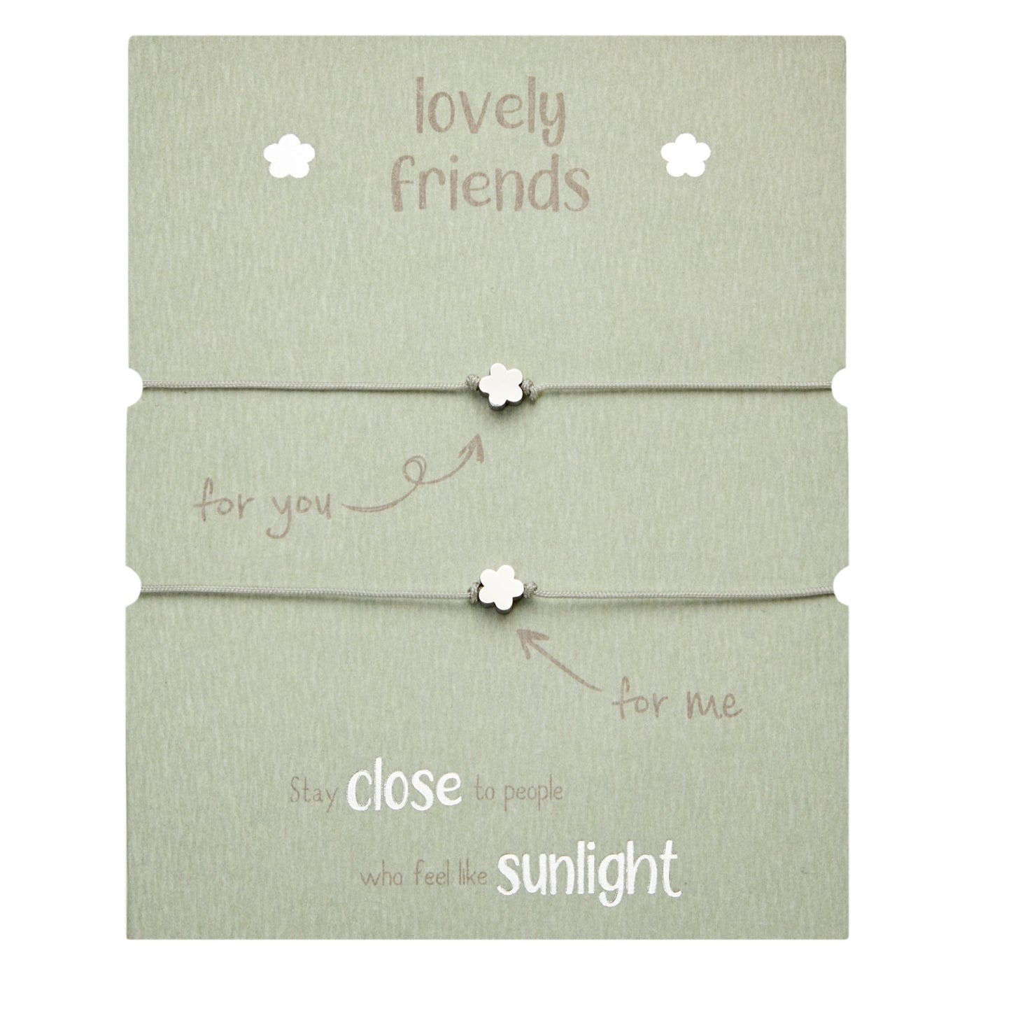 Crystals by HCA Bracelets - Lovely Friends - Stainless Steel - Flower