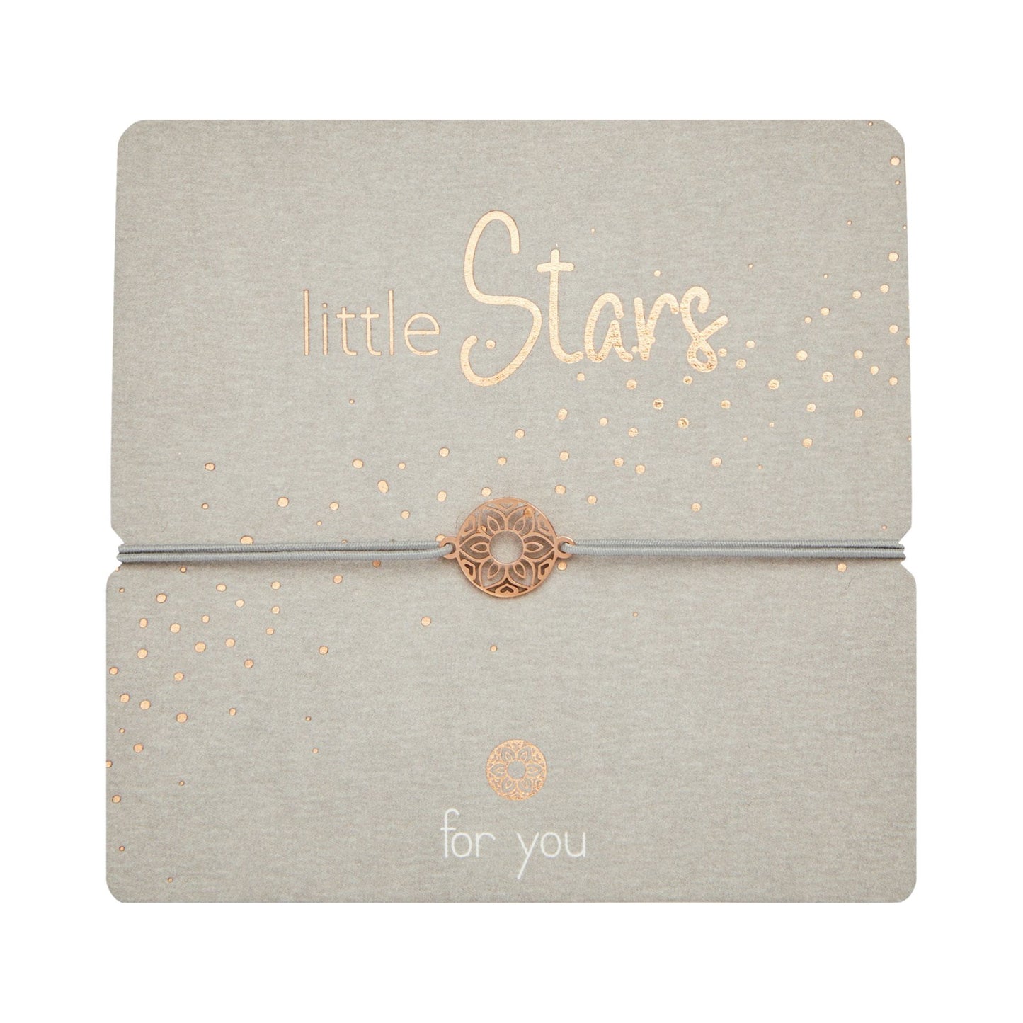 Crystals by HCA-Bracelet-Little Stars-Rose Gold-Mandala of love