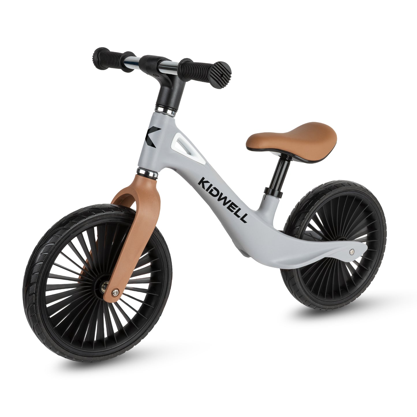 Kidwell-NIX-loopfiets-12 inch-vanaf 2 jaar-Grijs/bruin