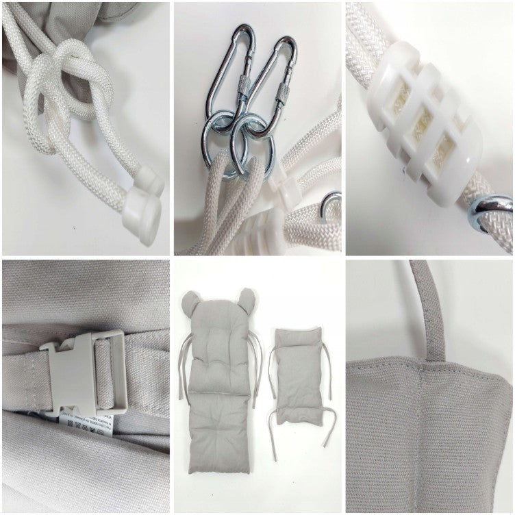 Madej-babyschommel - schommelstoel - grijs - schommel