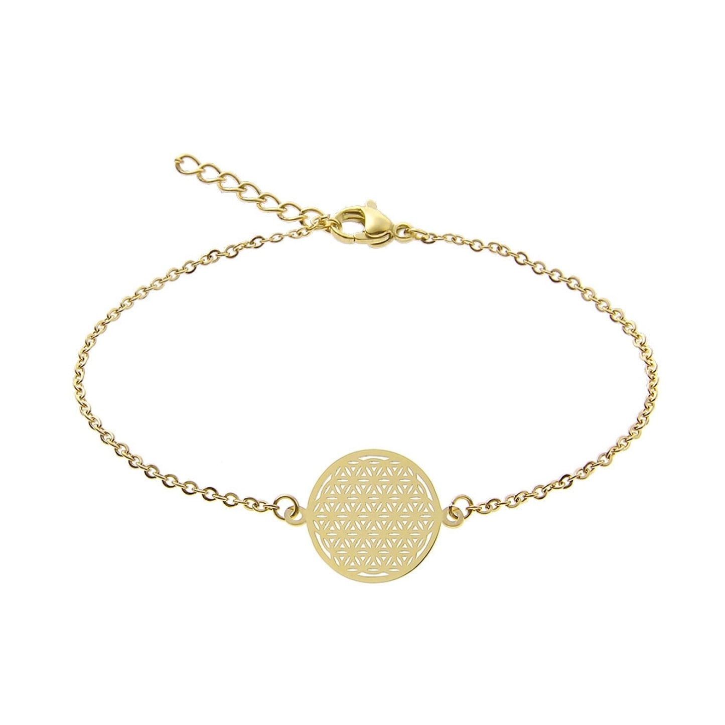 Crystals by HCA Classic Necklace Gold-Plated Flower of Life