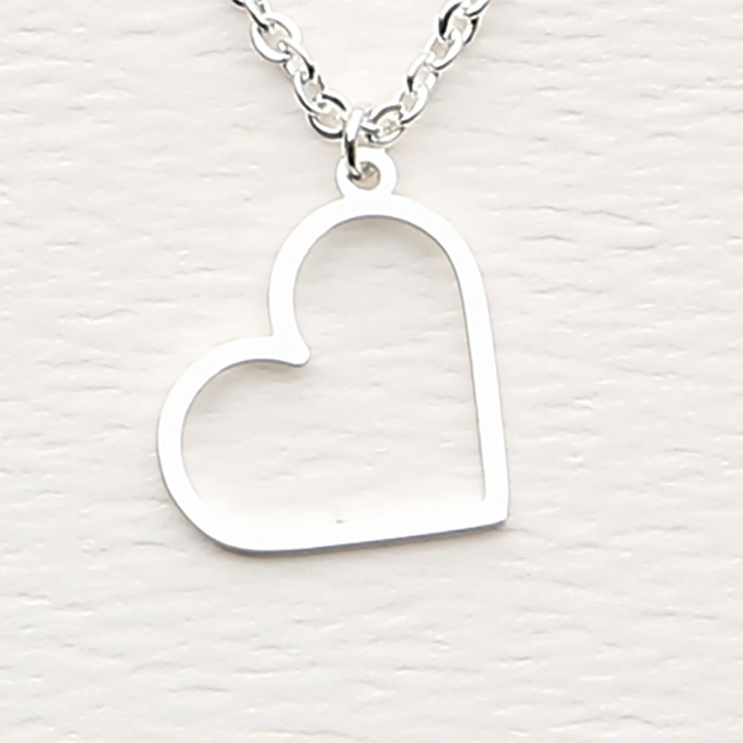 Crystals by HCA-Classic-Ketting-Verzilverd-Hart