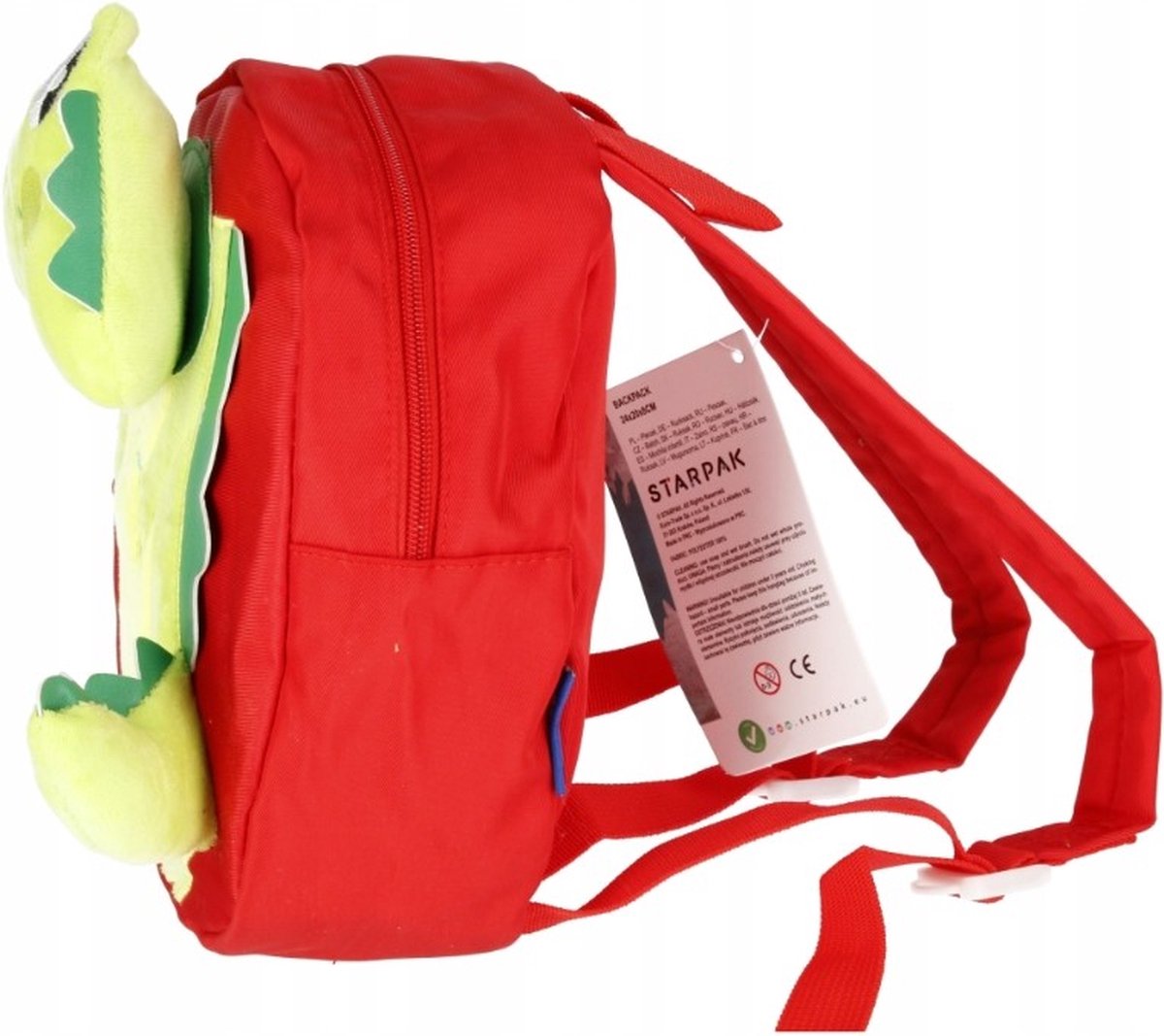 Starpak rugzak - schooltas - 27x26x14 cm - krokodil - 3D