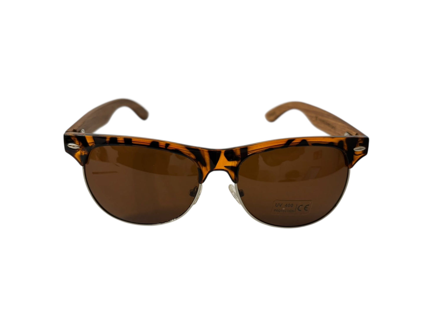 MG Luna-Zonnebril (1503-7)-Echt hout-Gratis etui