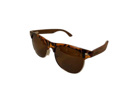 MG Luna-Zonnebril (1503-7)-Echt hout-Gratis etui