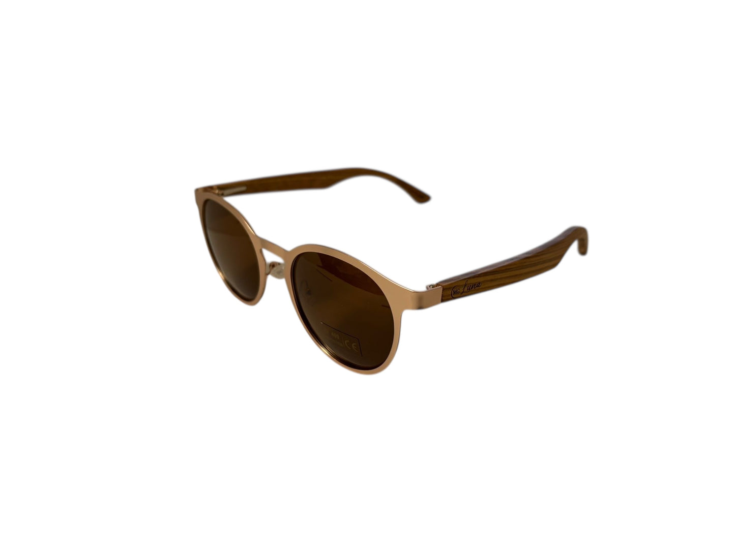 MG Luna-Zonnebril (1513-2)-Echt hout-Gratis etui