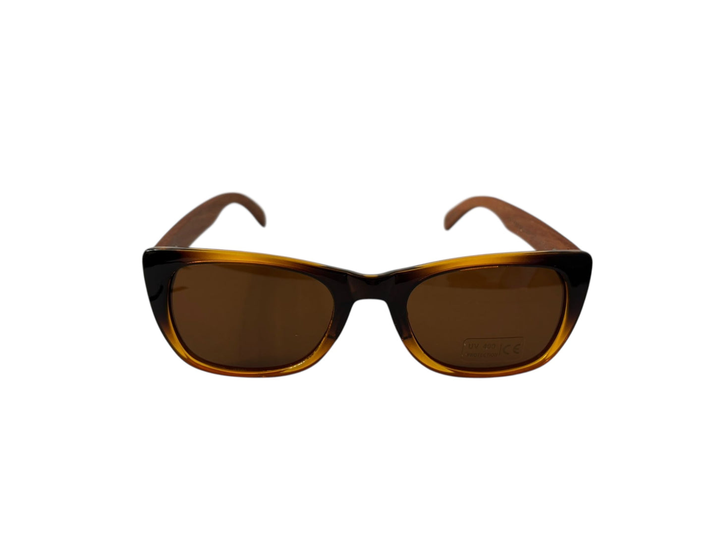 MG Luna-Zonnebril (1541-7)-Echt hout-Gratis etui