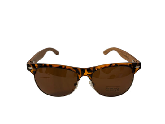 MG Luna-Zonnebril (1598-2)-Echt hout-Gratis etui