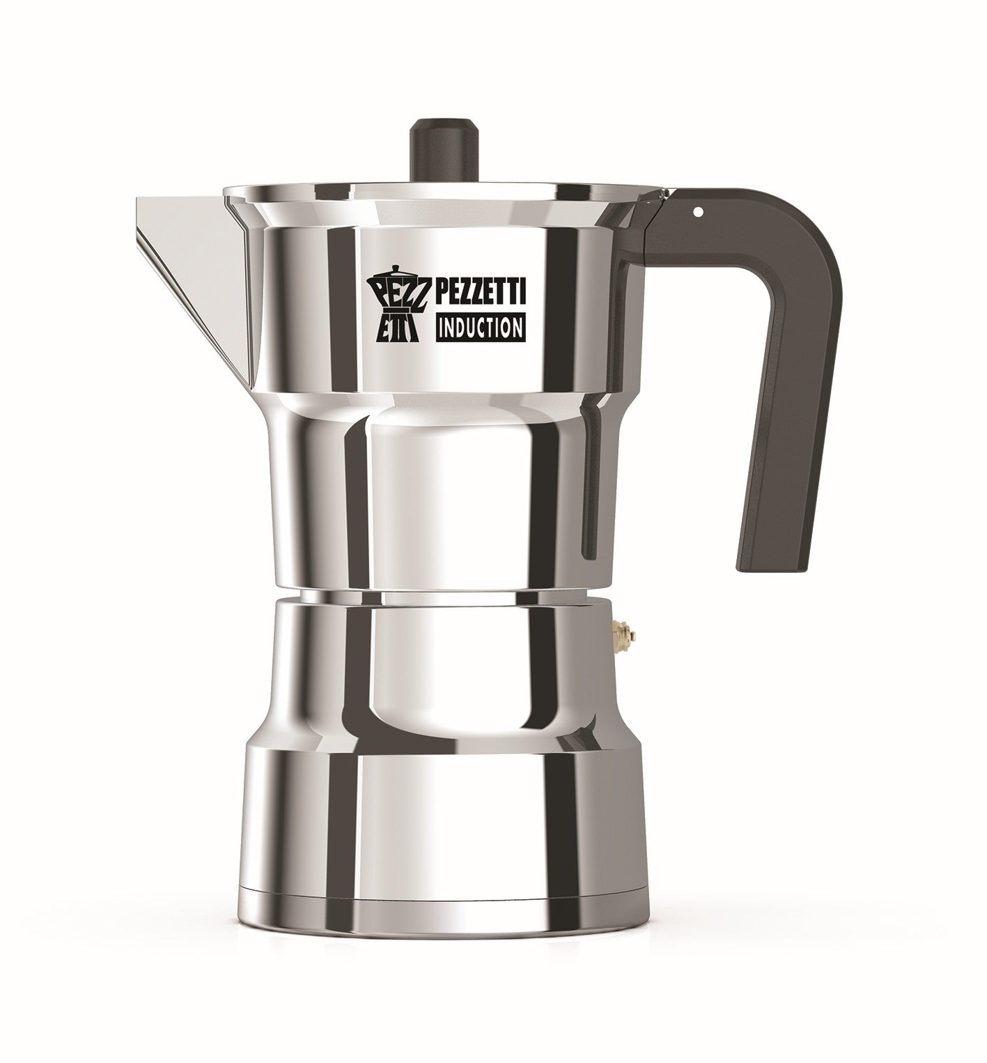 Pezzetti – SOLIDEXPRESS - espressomaker - koffiemaker - 6 kops - aluminium - zilver - INDUCTIE - gas - elektrisch - percolator - moka pot