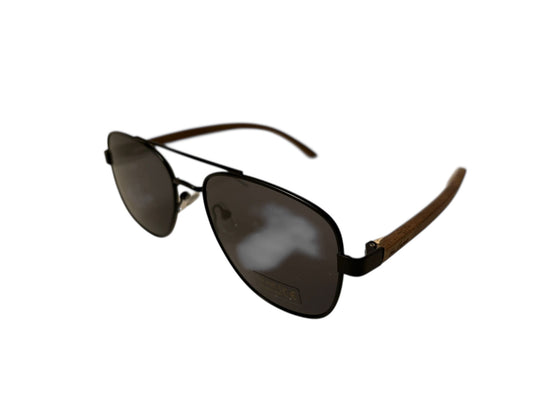 MG Luna-Zonnebril (1717-11)-Echt hout-Gratis etui