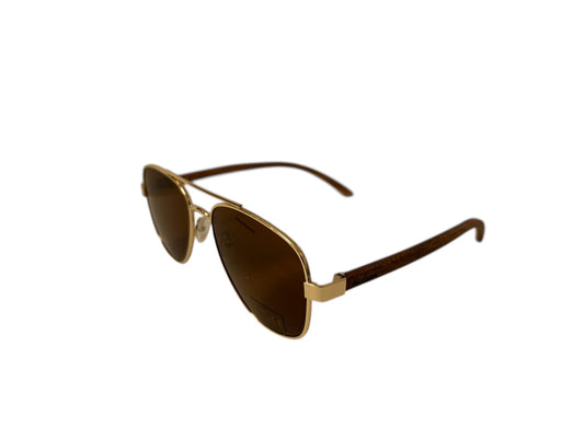 MG Luna-Zonnebril (1717-2)-Echt hout-Gratis etui