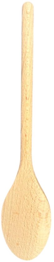 Houten lepel - pollepel - kooklepel - ovaal - set van 3 stuks - 25/30/35 cm - beukenhout