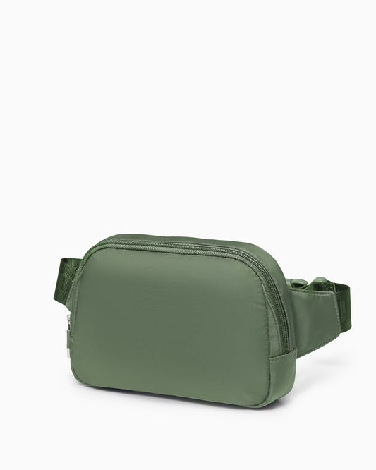 Puccini-Groene stoffen heuptas-cross body bag
