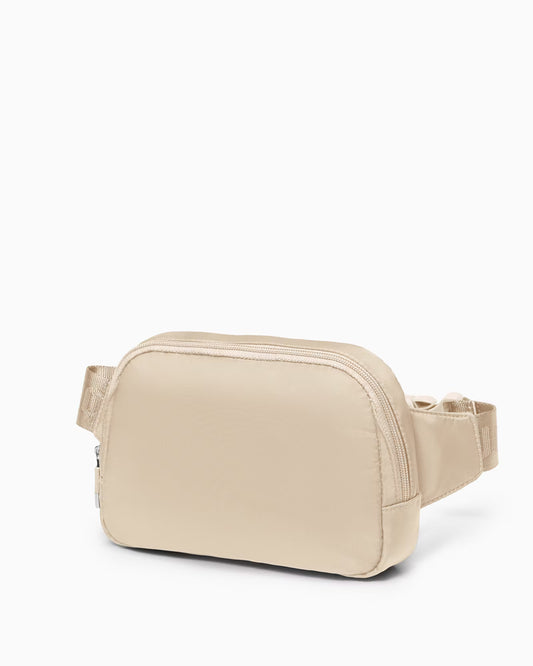 Puccini-Beige stoffen heuptas-cross body bag