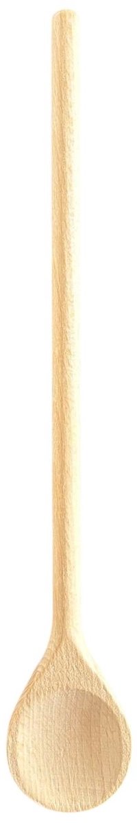 Houten lepel - pollepel - kooklepel - rond - set van 3 stuks - 25/30/35 cm - beukenhout