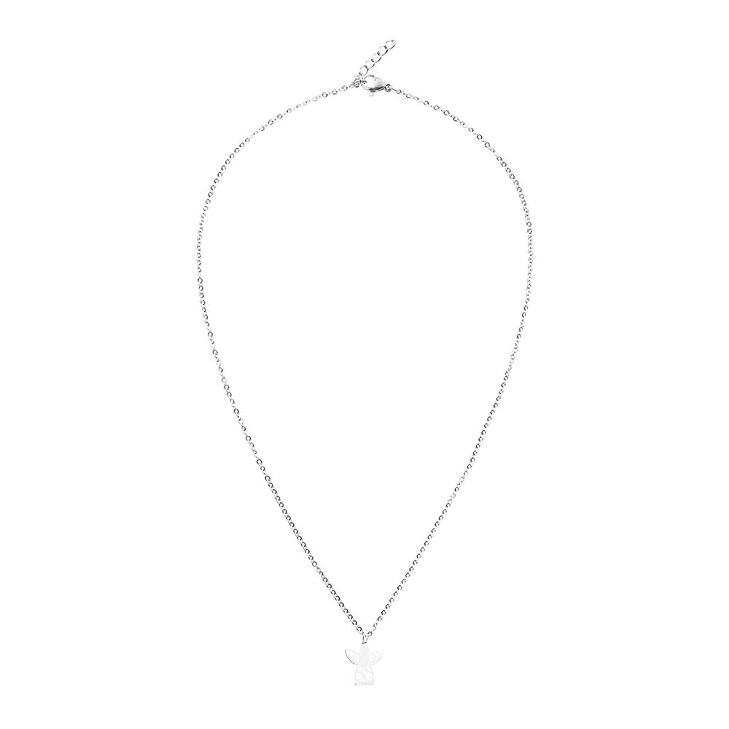 Crystals by HCA-Classic-Ketting-Verzilverd-Engelenvleugel