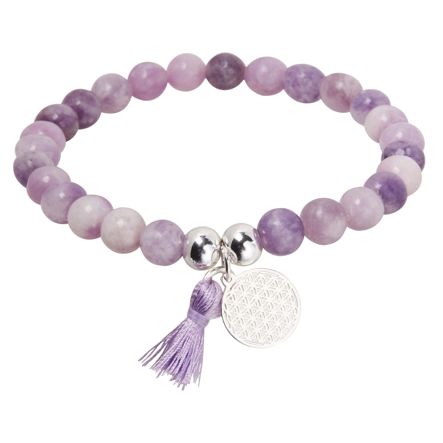 Crystals by HCA-Armband-Stones of nature-Lepidoliet-Levensbloem