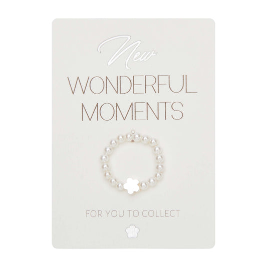 Ring - "New Wonderful Moments" - bloem - zilverkleurig 606921