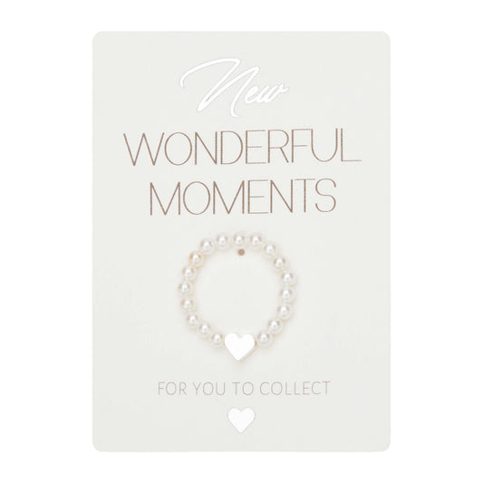 Ring - "New Wonderful Moments" - hart - zilver pl. 606924