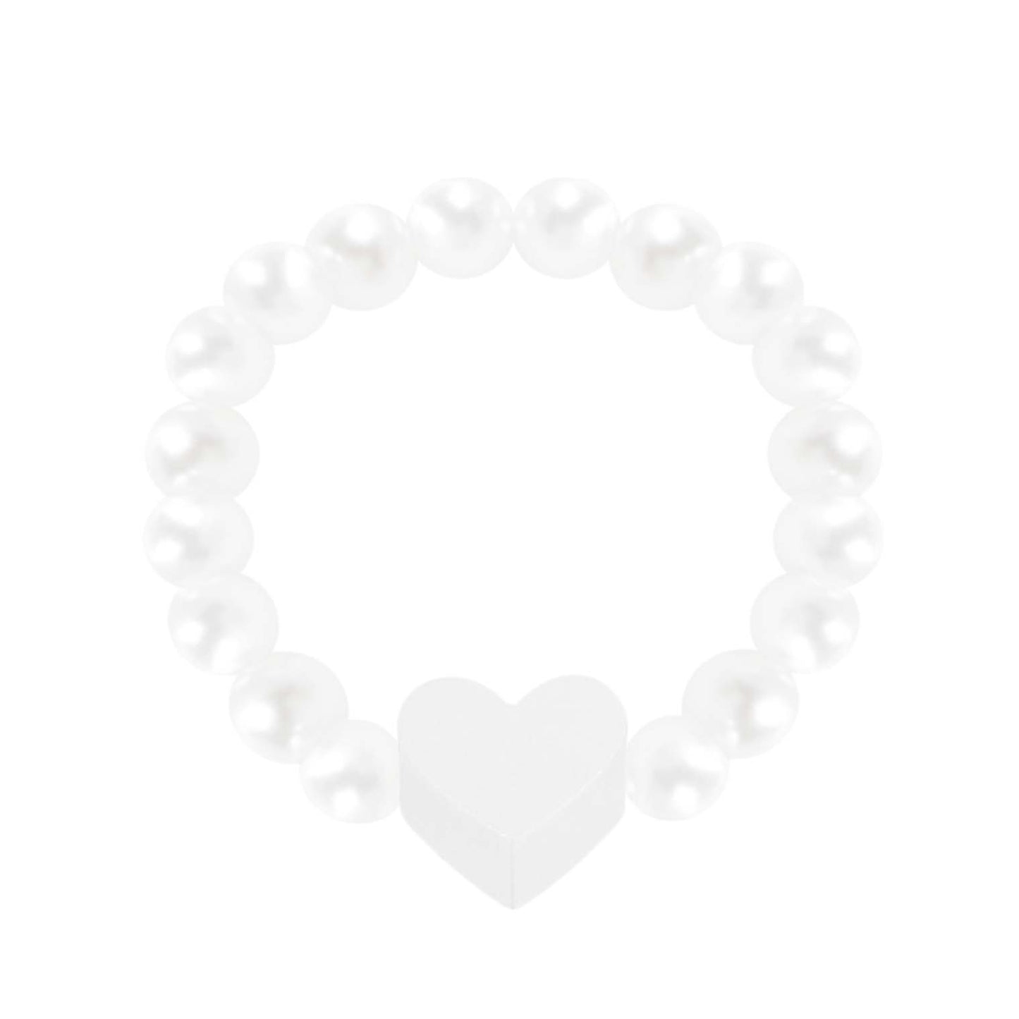 Ring - "New Wonderful Moments" - hart - zilver pl. 606924