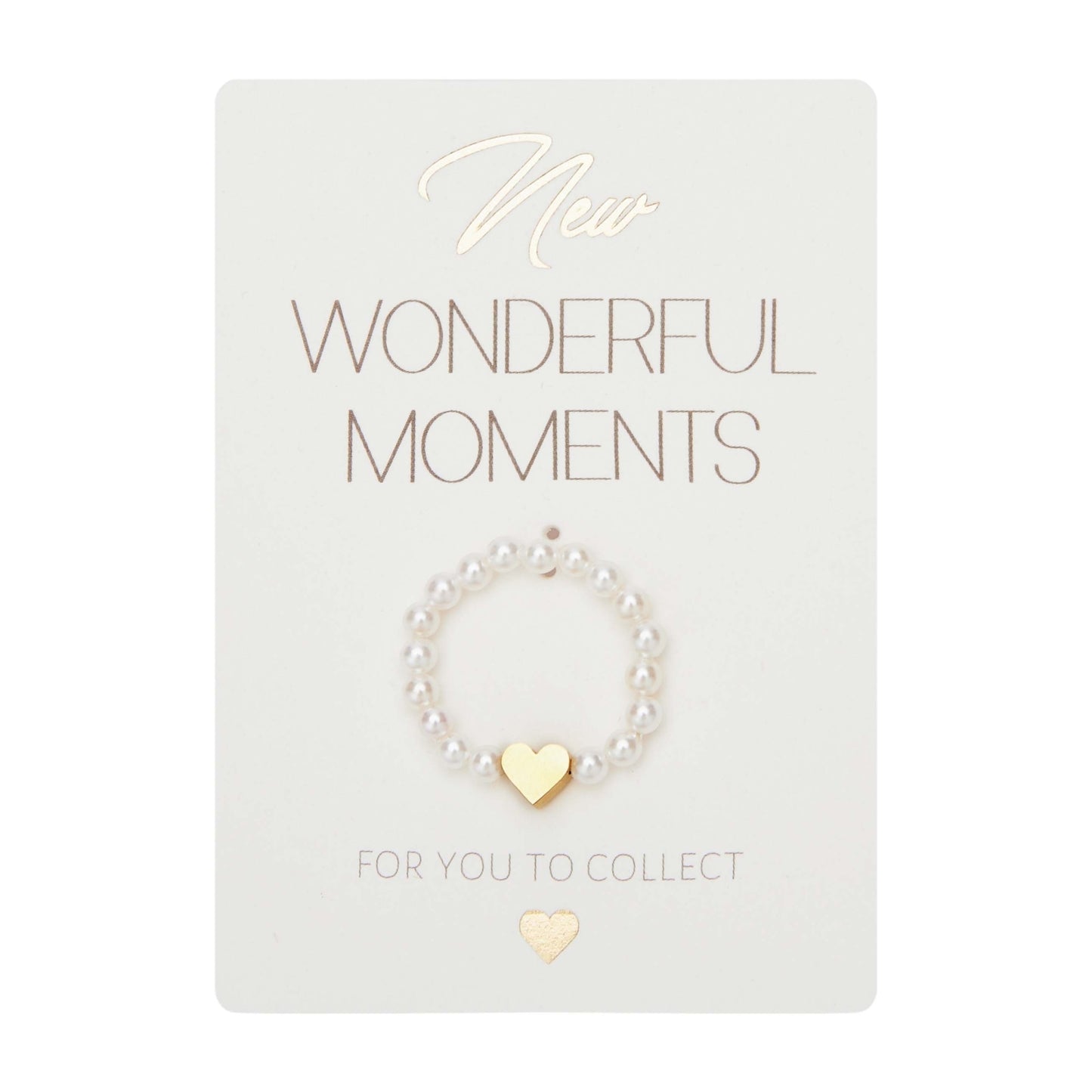 Ring - "New Wonderful Moments" - hart - verguld 606942