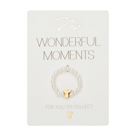 Ring - "New Wonderful Moments" - engel - verguld 606945