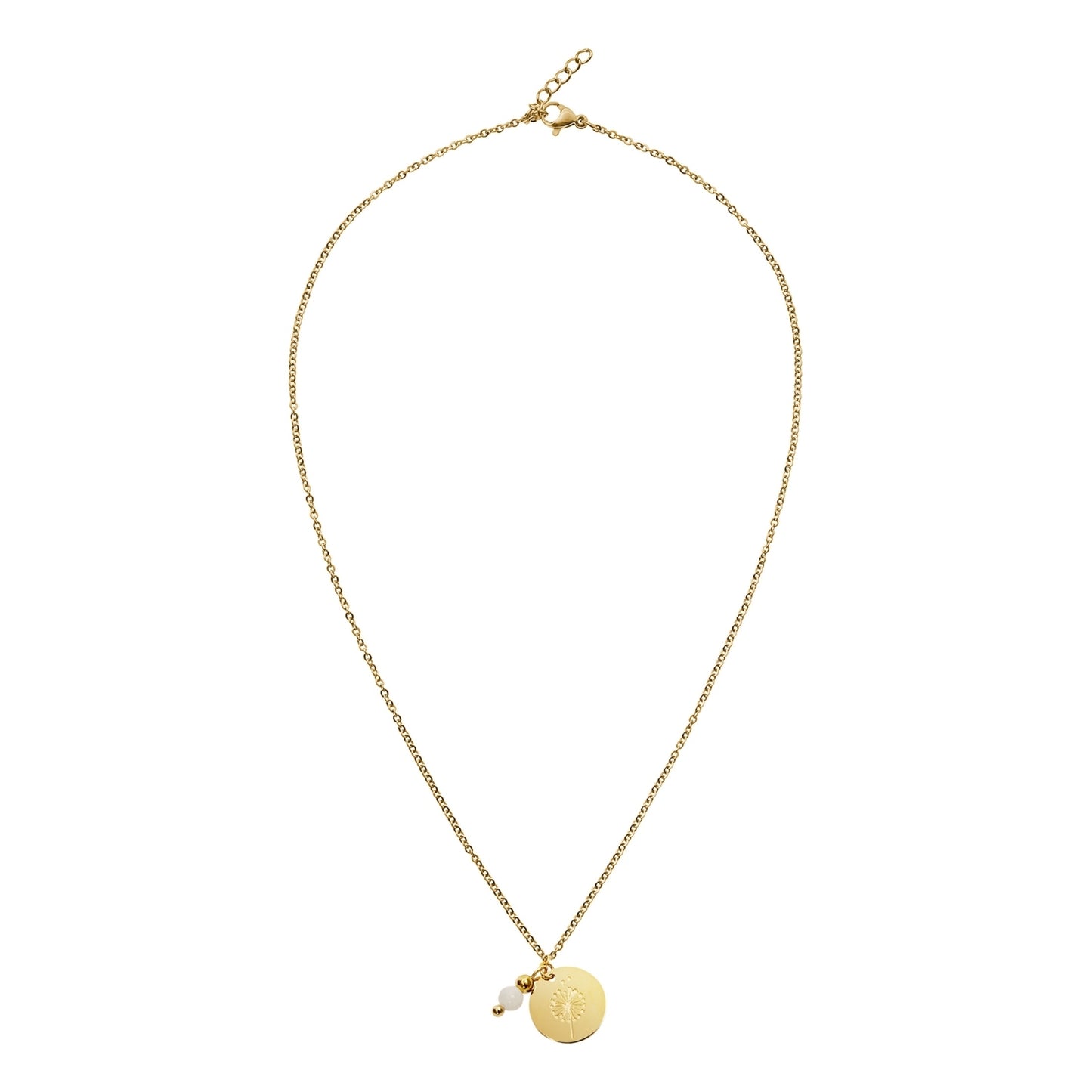 Crystals by HCA-Ketting-Make a wish-Verguld-Maansteen