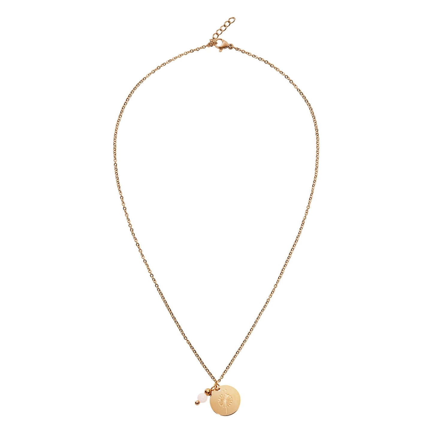 Crystals by HCA-Ketting-Make a wish-Roségoud-Rozenkwarts