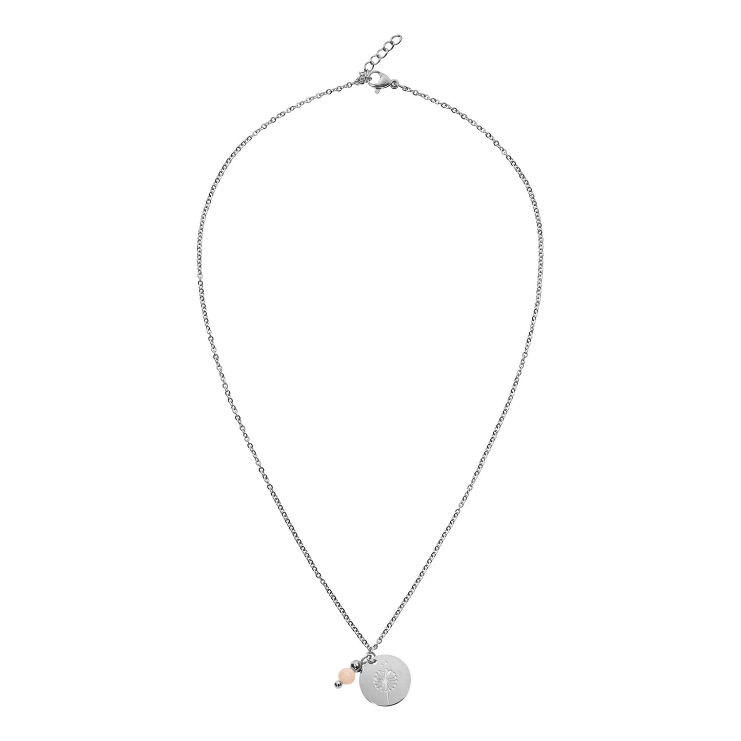 Crystals by HCA-Ketting-Make a wish-Verzilverd-Zonnesteen