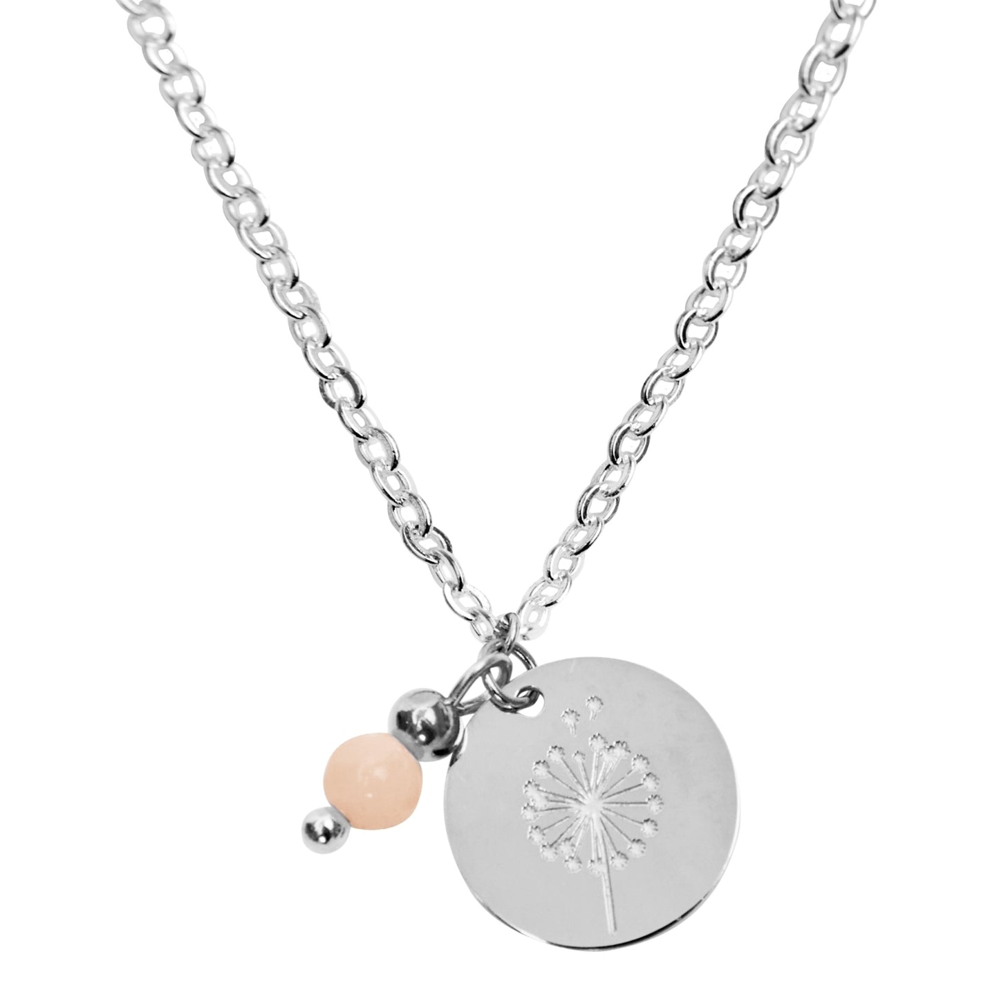 Crystals by HCA-Ketting-Make a wish-Verzilverd-Zonnesteen