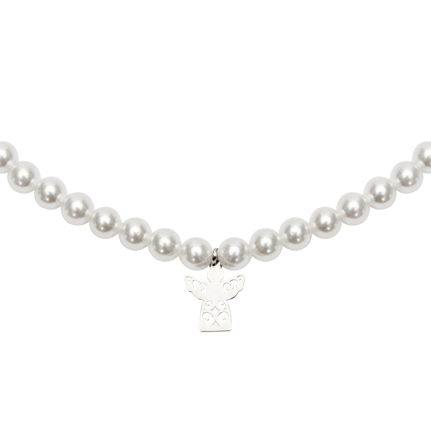 Crystals by HCA-Armband-Roestvrijstaal-Parel-Engel