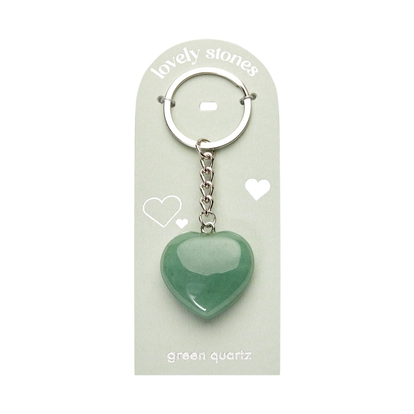 Sleutelhanger - Lovely Stones - groene kwarts