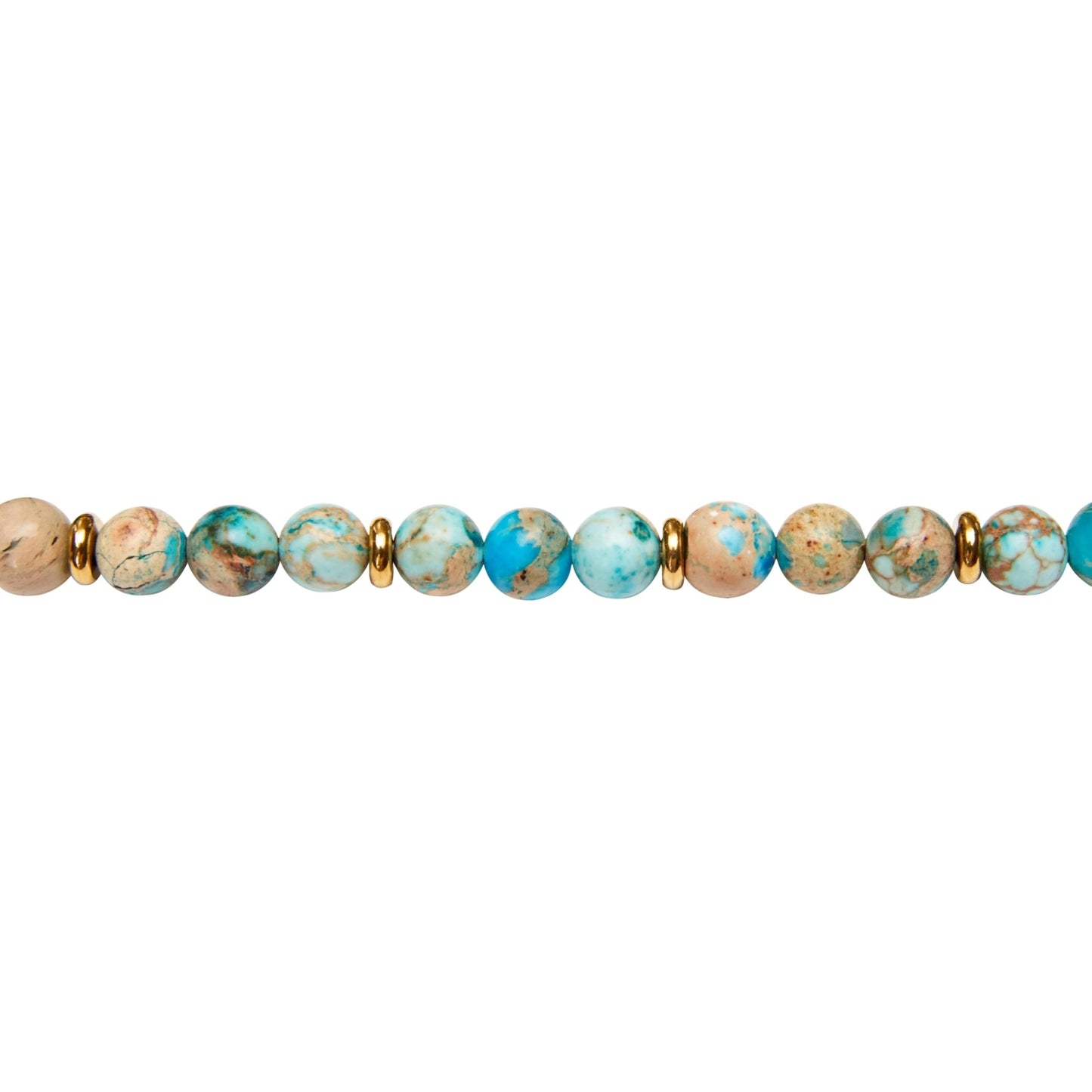 Crystals by HCA-Armband-Joyful Spirit-Jaspis blauw-Verguld