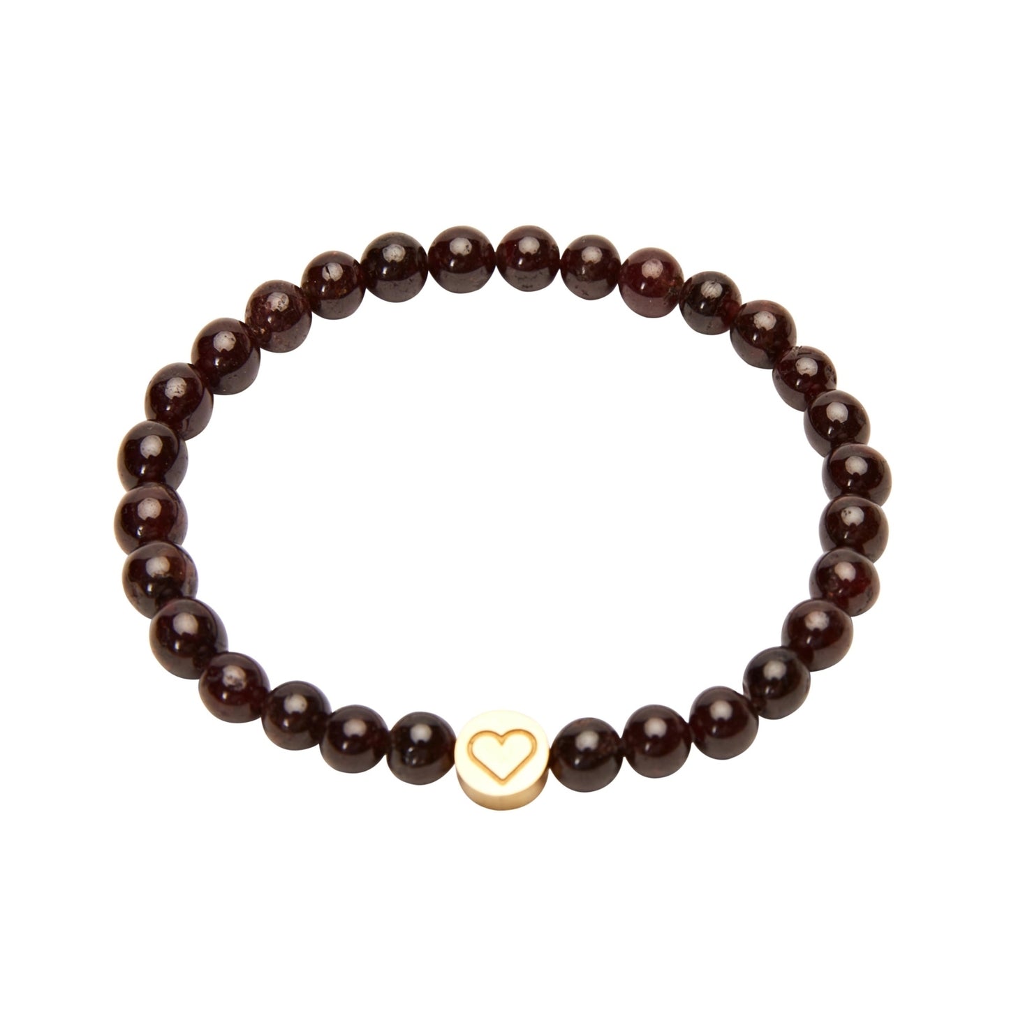 Crystals by HCA-Armband-Joyful Spirit-Granaat-Verguld