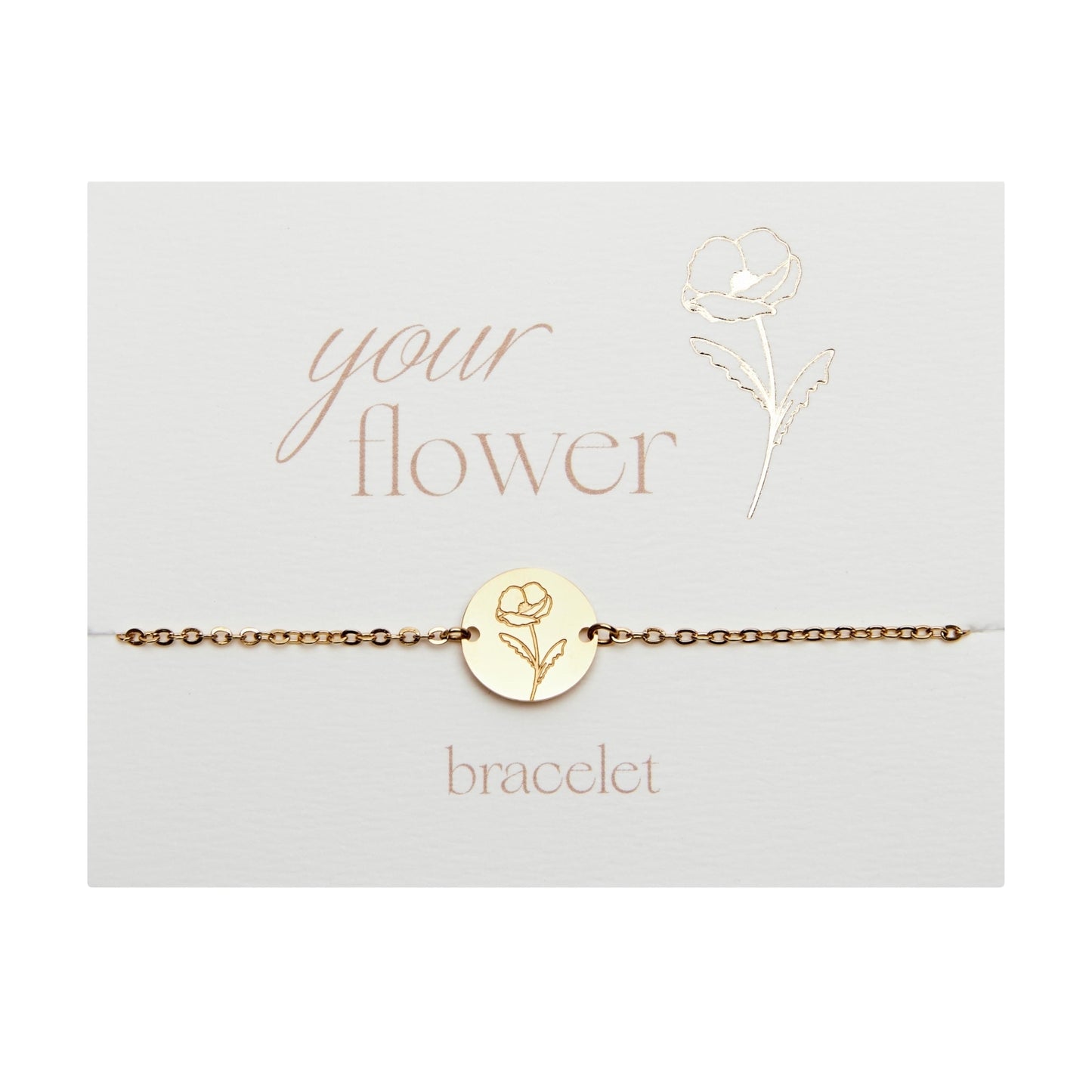 Crystals by HCA-Armband-Your flower-Klaproos-Augustus