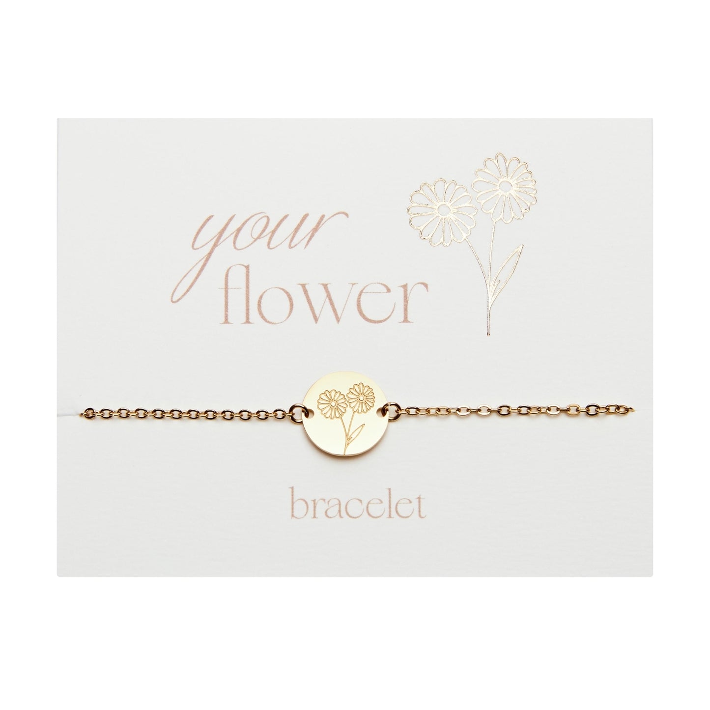 Crystals by HCA-Armband-Your flower-Aster-September