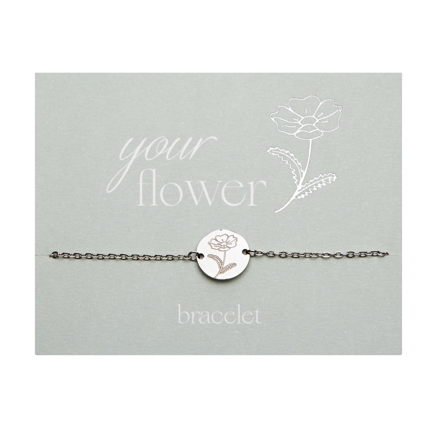 Crystals by HCA-Armband-Your flower-Cosmea-Oktober