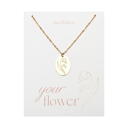 Crystals by HCA-Ketting-Your flower-Lelietje van dalen-Mei