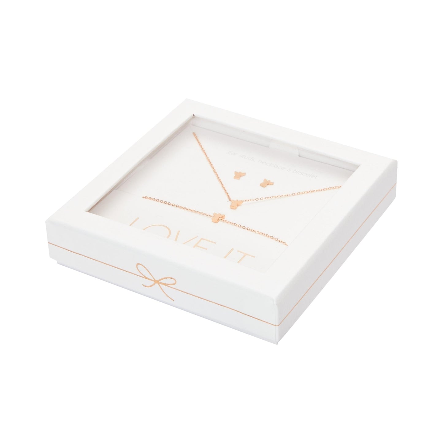 Crystals by HCA-Geschenkset-Love it.-Roségoud-Engel