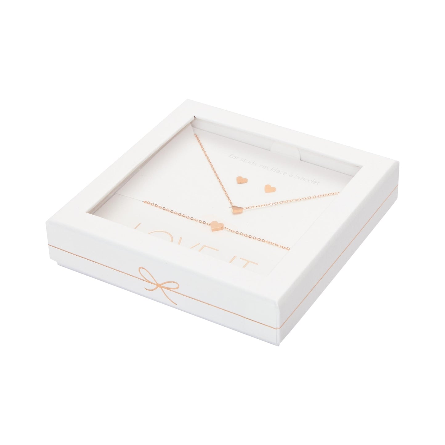 Crystals by HCA-Geschenkset-Love it.-Roségoud-Hart