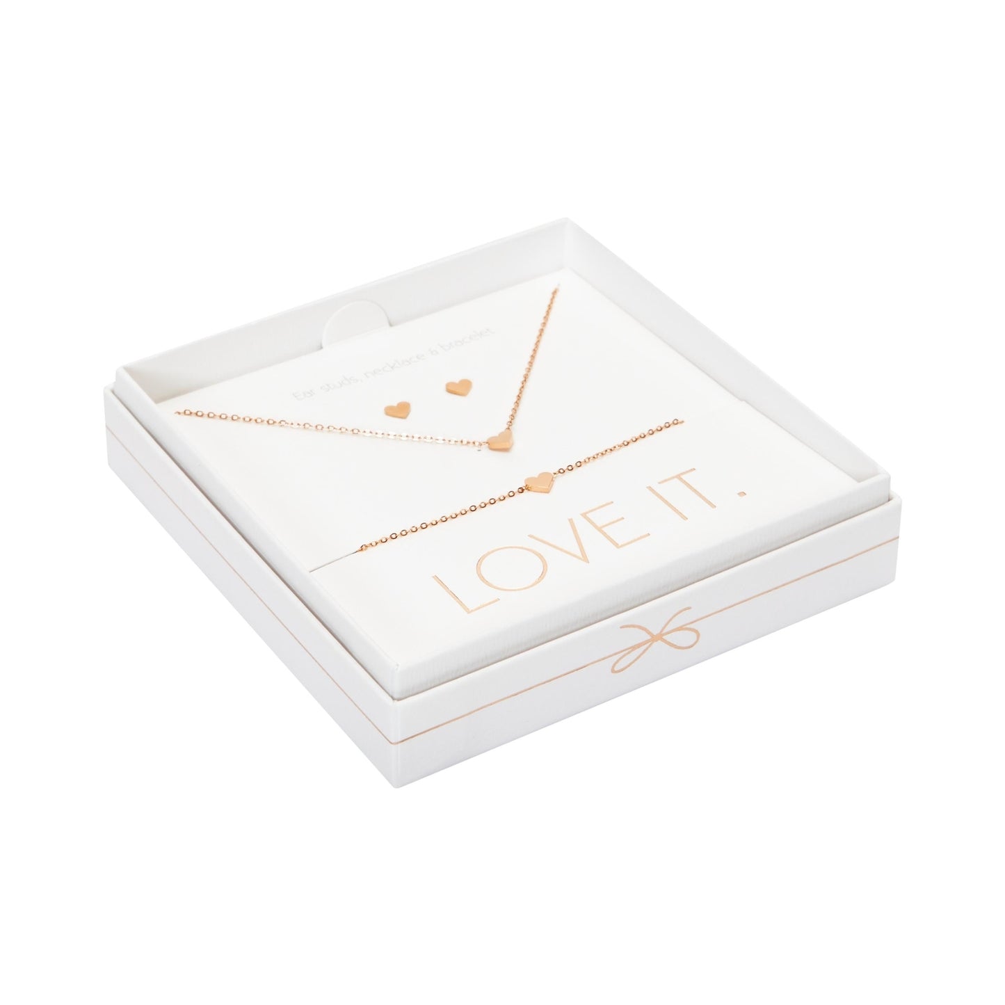 Crystals by HCA-Geschenkset-Love it.-Roségoud-Hart