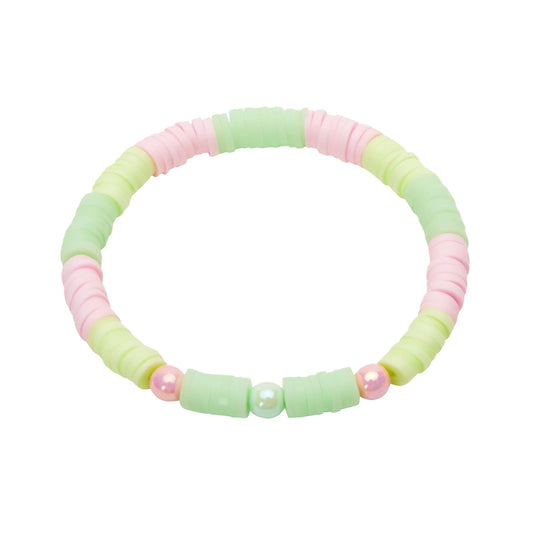 Crystals by HCA-Armband-Platte en ronde kralen-Happy Kids-Groen-Rose