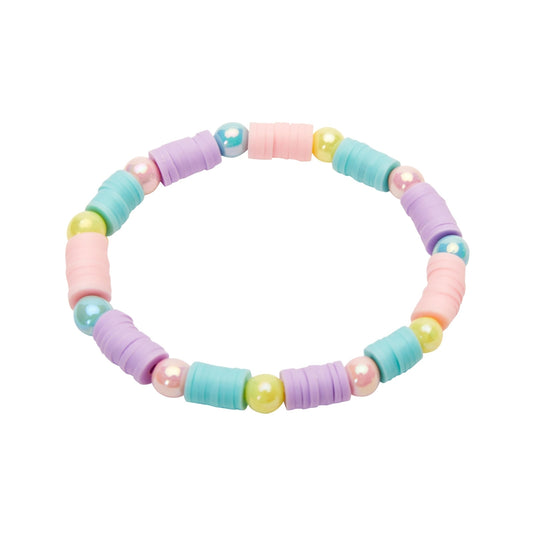Crystals by HCA-Armband-Platte en ronde kralen-Happy Kids-Regenboog