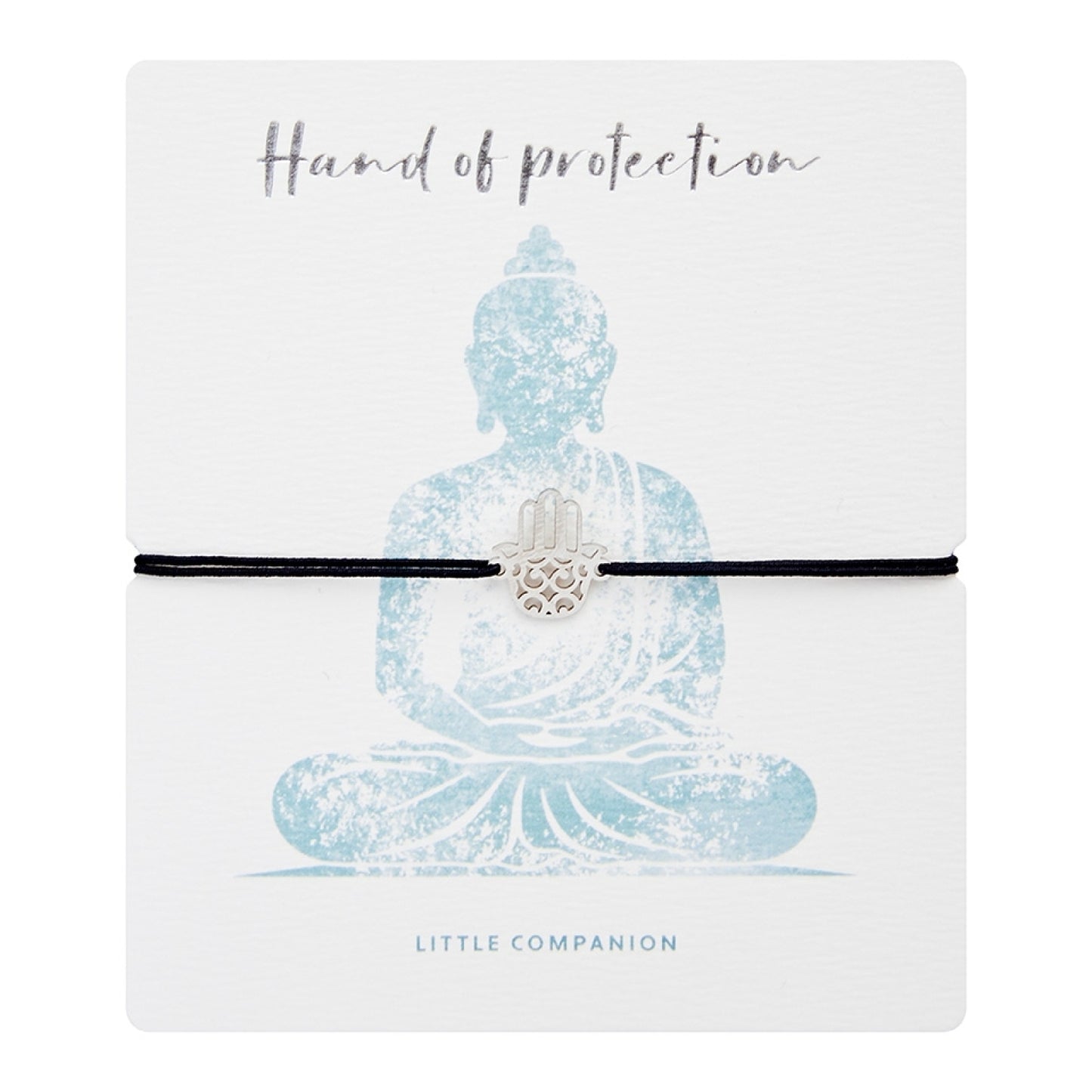 Wenskaart met armband-Little Companion-Hand-Roestvrij staal