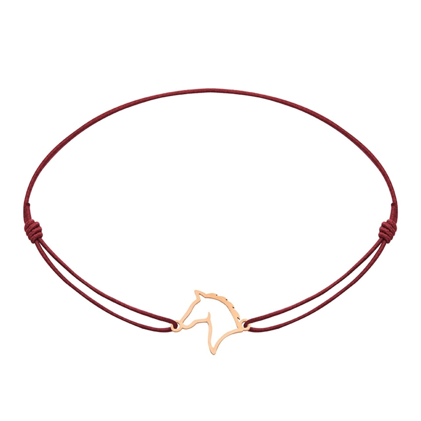 Wenskaart met armband-Little Companion-Paard-Roséverguld