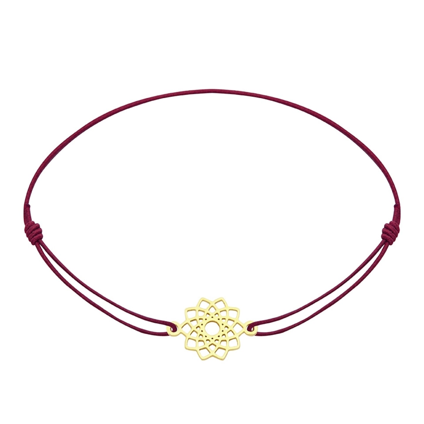 Wenskaart met armband-Little Companion-Bloem-Roestvrij staal verguld